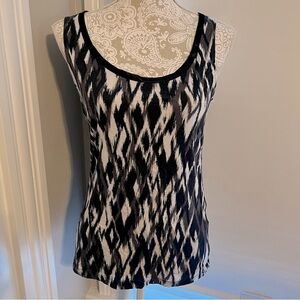Banana republic tank size medium black blue white gray